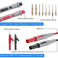 23 in 1 Multimeter Test Lead Kit Electrical Alligator for Meter Clip Probe