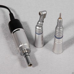 Dental Lab Marathon Micromotor Straight Handpiece/Contra Angle Polisher +10Burs