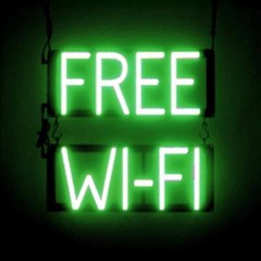 SpellBrite FREE WI-FI Sign | Neon Sign Look, LED Light | 15.4″ x 15.0″