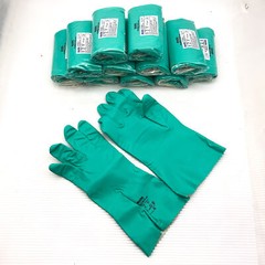12 Pair Chemical Resistant Gloves 14″ XL Cotton Lined Mapa Stansolv AK-22 381