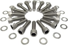Stainless-Steel Intake Manifold Bolt Kit 3/8-16 1-1/4” BOLTS Compatible with V8