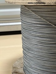 1/8″ to 3/16″ PVC Coated Clear Color Galvanized Cable 7×7 Strand Aircraft Cable