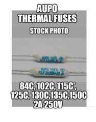 4 Pcs Aupo Thermal Fuse 84C 102C 115C 125C 130C 135C 150c 2A 3A 250V FREE SHIP