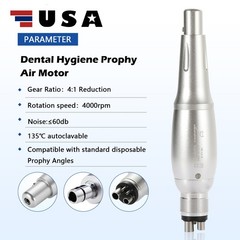Dental 360° Swivel Hygiene Prophy Handpiece Air Motor 4:1 Cone 4 Holes 4000 rpm