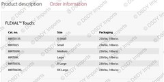 2500 HALYARD NITRILE STERLING SG EXAM GLOVES (1xCASE) (L/M/S powder & latex free