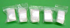 1″x1″ Poly Bags 2mil Clear Reclosable 500 Small 1″ Square Mini Baggies 1×1 Size