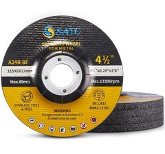 100 PACK Grinding Wheels 4-1/2″ x 1/4″ x 7/8″ Metal Steel 4.5 Disc Angle Grinder
