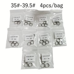 4 Pcs/Pack Dental Ortho 1st Plain Molar Bands Buccal Tubes Roth 022 #29-44+