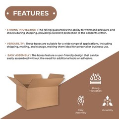 14x10x9 Corrugated Boxes 25/Pk: Robust ECT-32, 65 lbs Capacity