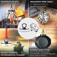 Super Strong Neodymium Fishing Magnets Heavy Duty imanes Magnet with Countersunk