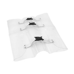 Dental Chair Toe Cover Clear Vinyl w/ Elastic Clip Universal Belmont Adec