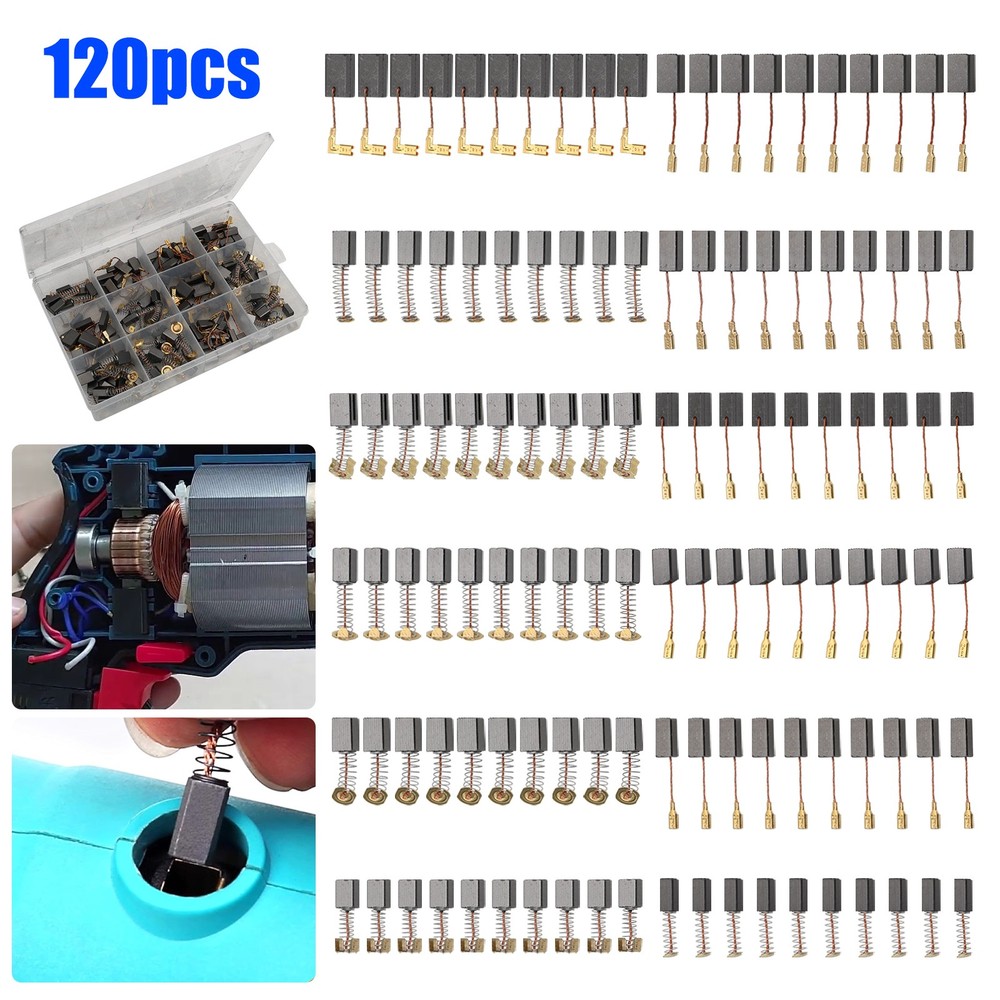 120×12 Sizes Universal Carbon Brushes Graphite Motor Brush for Drill Grinder Saw