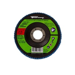 Forney 71928 Zirconia Aluminum 80-Grit 13,300 rpm Blue Flap Disc 4-1/2 Dia. in.