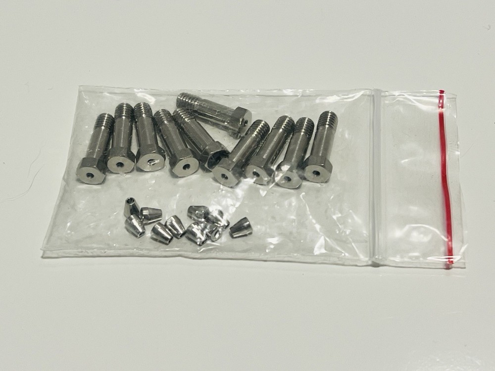 1/16″ Valco® Stainless Steel Nut & Ferrule (10-32 Thread) .75″ Long 10 Pack