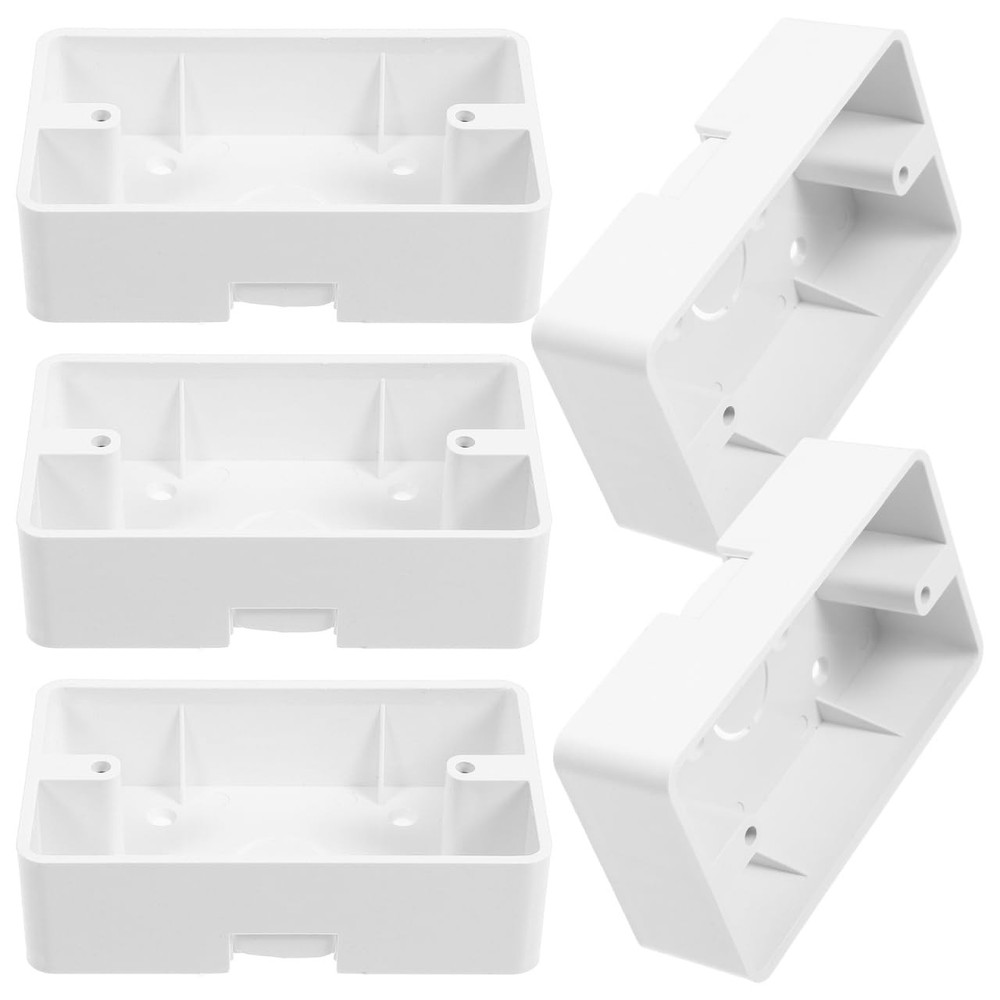 5Pcs Surface Mount Outlet Box,Surface Mount Electrical Box Plastic Junction E…