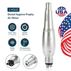 Dental 360° Swivel Hygiene Prophy Handpiece Air Motor 4:1 Cone 4 Holes 4000 rpm