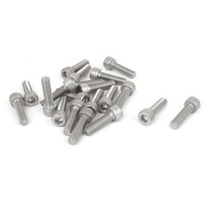 M5x18mm Thread Stainless Steel Hex Key Bolt Socket Head Cap Screws 20pcs