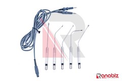5x European Binner Bipolar Electrodes Smart Tips +3M Cable:ENT Nasal/Rhinoplasty