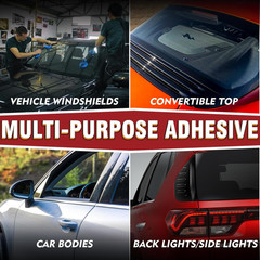Polyurethane Windshield Sealant, Black Windshield Adhesive – High Viscosity, Fas