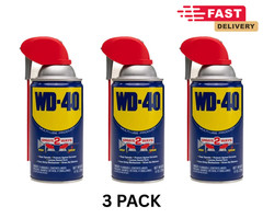 Multi Purpose Original WD-40 Formula 8oz Lubricant Spray 3-PACK w/. Smart Straw