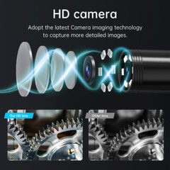 1080P HD LED Handheld Industrial Endoscope 8mm Borescope Inspection Snake Camera