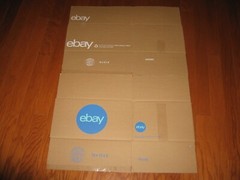 Lot 10 eBay-Branded Boxes With ebay Logo 16″ x 12″ x 8″