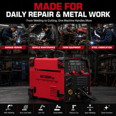 ARCCAPTAIN MIG205MP PLUS 205A MIG/MAG/TIG/Stick & Plasma Cutter With APP Control