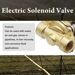 1/2″ PT AC 110V Electric Solenoid Valve Brass Water Air Gas 2W-160-15 CV 4.8 US