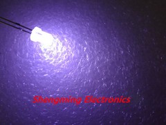 1000pcs 3mm white light led Round Diffused fog