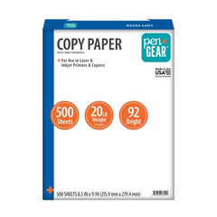 Pen+Gear Standard Copy Paper 500 Sheets White Multipurpose Printer Paper 8.5×11