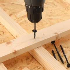14 x 4 Inch Lag Screws (70Pcs) 2lb. Structural Wood Screw, Black