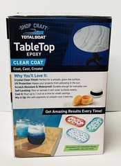 TotalBoat Table Top Epoxy Resin Kit – 1 Gallon Crystal 1-Gallon Kit, Clear U39A