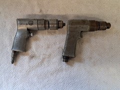 Vintage Mac and Blue Point Pistol Grip Pneumatic Air Drills Lot of 2 Works