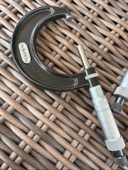 STARRETT Outside Micrometer Set of 5 No. 436 0-1, 1-2, 2-3, 4-5, 5-6 5 Piece Set