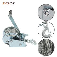 1600-lbs Hand Winch Boat Winch Hand Crank Winch 1600lbs With Cable Manual Winche