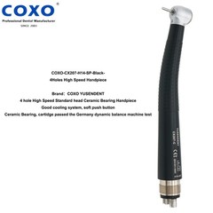 COXO Dental High Speed Handpiece 4 Hole Anti-retraction Standard Head Colorful