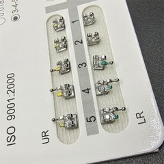 10 Packs Dental Orthodontic Brackets Braces Metal Mini Roth.022 Hooks 345