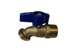 10 – 3/4 MALE NPT THREADED HOSE BIBB NOKINK, 1/4 TURN, 125 PSI, LEAD FREE BRASS