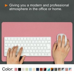 28″x14″ Desk Mat Protector PVC Non-Slip Mouse Pad Mat Black