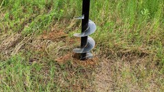 150mm diameter Auger Post Hole Attachment for mini excavator