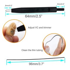 8 Pieces Hearing aid Amplifier Cleaning Tools, Earbuds/Headphones Black