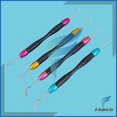 Dental Composite Filling Restorative 4Pcs Kit Dental Instruments Double Ended
