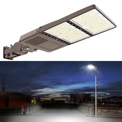 320 Watt LED Parking Lot Lights Dusk To Dawn Commercial Shoebox Light AC100-277V