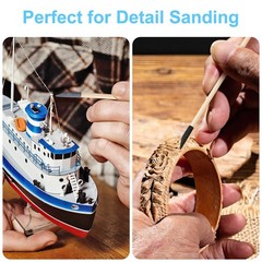 50PCS Premium Sanding Sticks, Double End Matchsticks 5.4 x 0.2 Inch