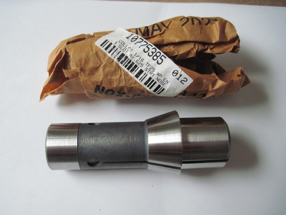 Southwick & Meister TF25EN XP Extended Nose Steel Collet, 1/16″ .0625″, 3-Slot
