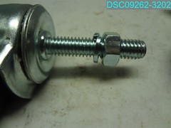 QTY=2: CASTER WHEELS 4-3/4″L X 3-3/4″ D X 1″ W STEM 2-1/4″