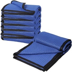12 Heavy Duty Moving Packing Blankets Ultra Thick Pro 72″x80″ Furniture Pad Blue