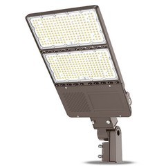320 Watt LED Parking Lot Lights Dusk To Dawn Commercial Shoebox Light AC100-277V