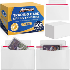 180 Pack Mailer Trading Card Envelopes，7″ X 4.35″ Trading Card Mailers for Shipp