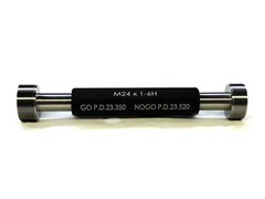 NEW M24 X 1.0 6H METRIC THREAD PLUG GAGE 24.0 1 GO NO GO PD’S = 23.350 & 23.520